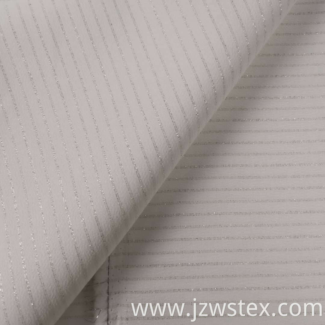 Polyester Spandex Elastic Silver Fabric one-way transparent fabric